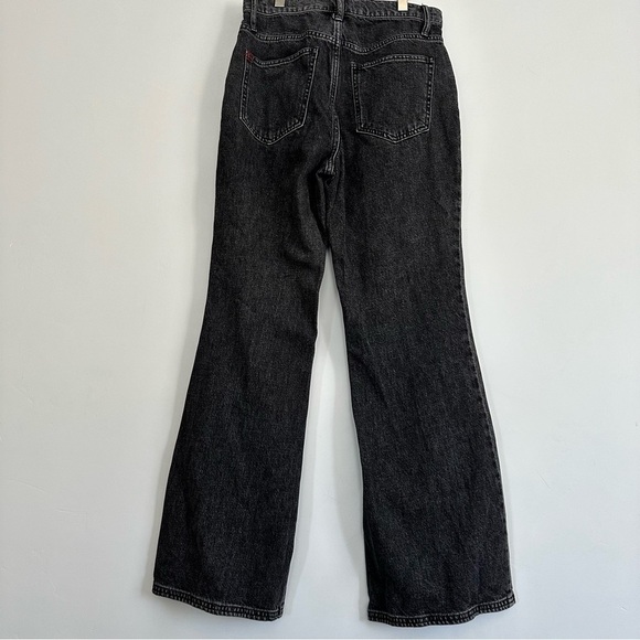 Urban Outfitters BDG High-Waisted Slit Flare Jean- Washed black Denim Size:27 - Picture 4 of 5